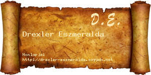 Drexler Eszmeralda névjegykártya